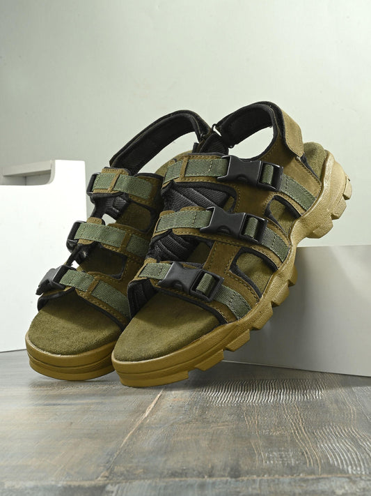 BUCIK Men's Leather Slip-On Sandal Artix Mart