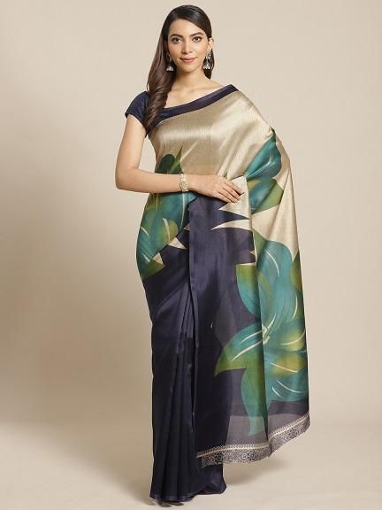Beautiful Printed Mysore Silk Saree Artix Mart